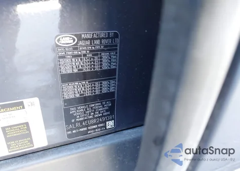 2024 Land Rover Discovery P360 Dynamic Se from USA, damaged, VIN SALRL4EU8R2491381